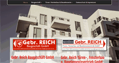 Desktop Screenshot of baugeschaeft-reich.de